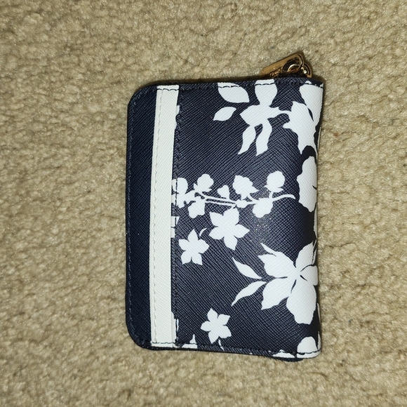 Michael Kors Black Bag with Navy Floral Coin Purse - Picture 8 of 9